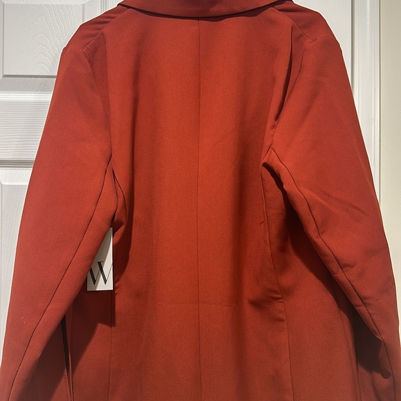 Worthington Slit Sleeve Trench Coat XL Burnt Orange Peacoat - Picture 9 of 10